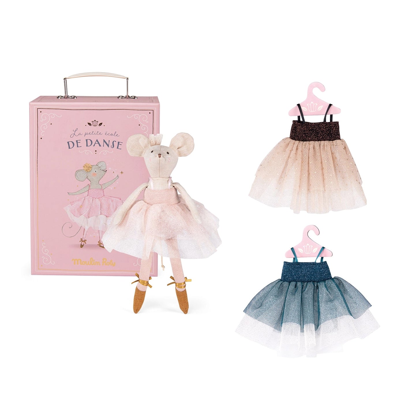 Moulin Routy Little School of Dance Suitcase Mouse Doll
