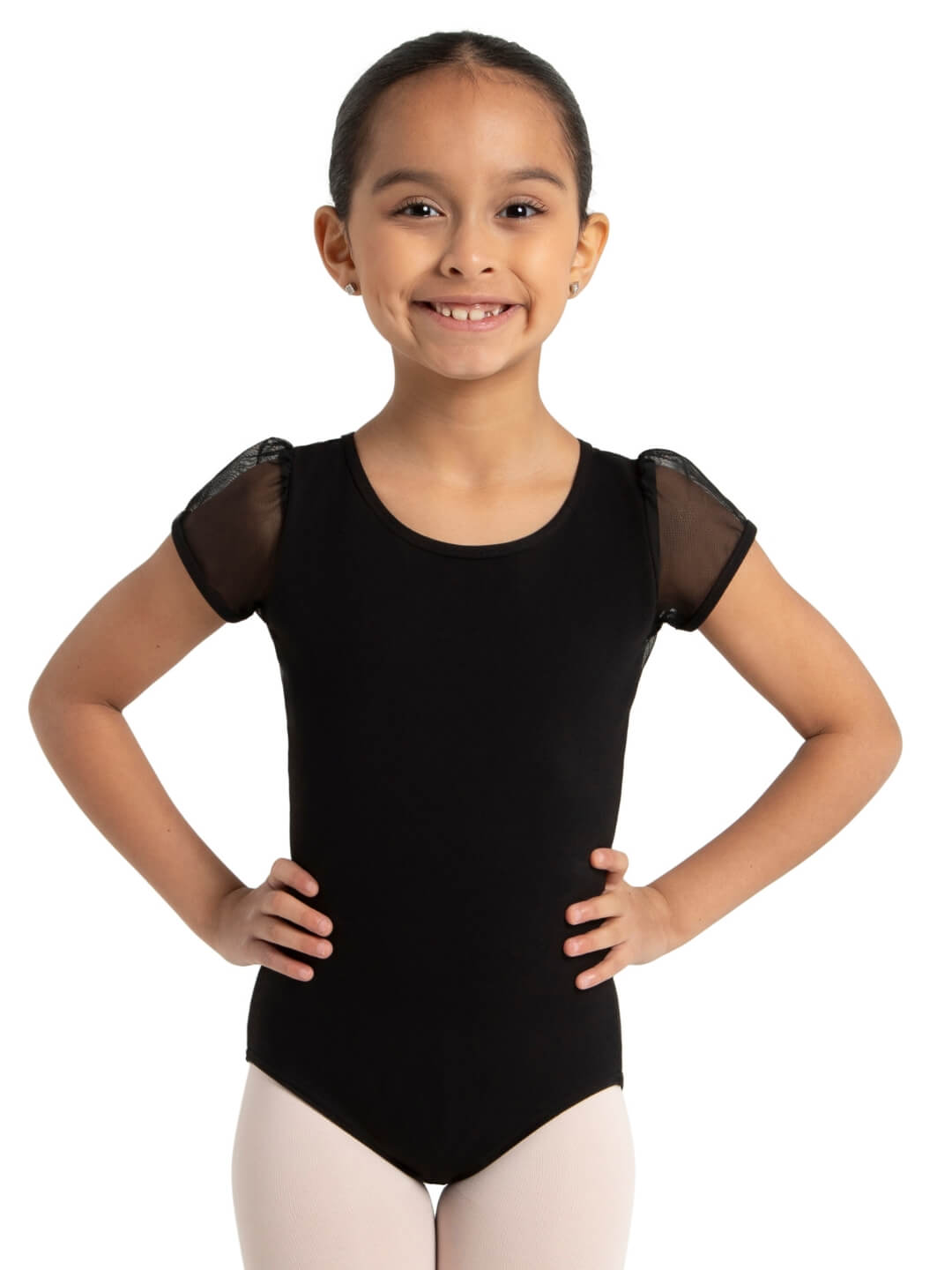 Girls Puff Sleeve Leotard