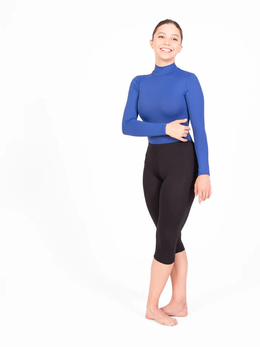 Girls Body Wrappers Zip back mock turtleneck leotard