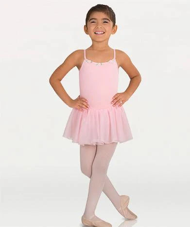Body Wrappers Rosette Neckline Camisole Leotard with Tutu