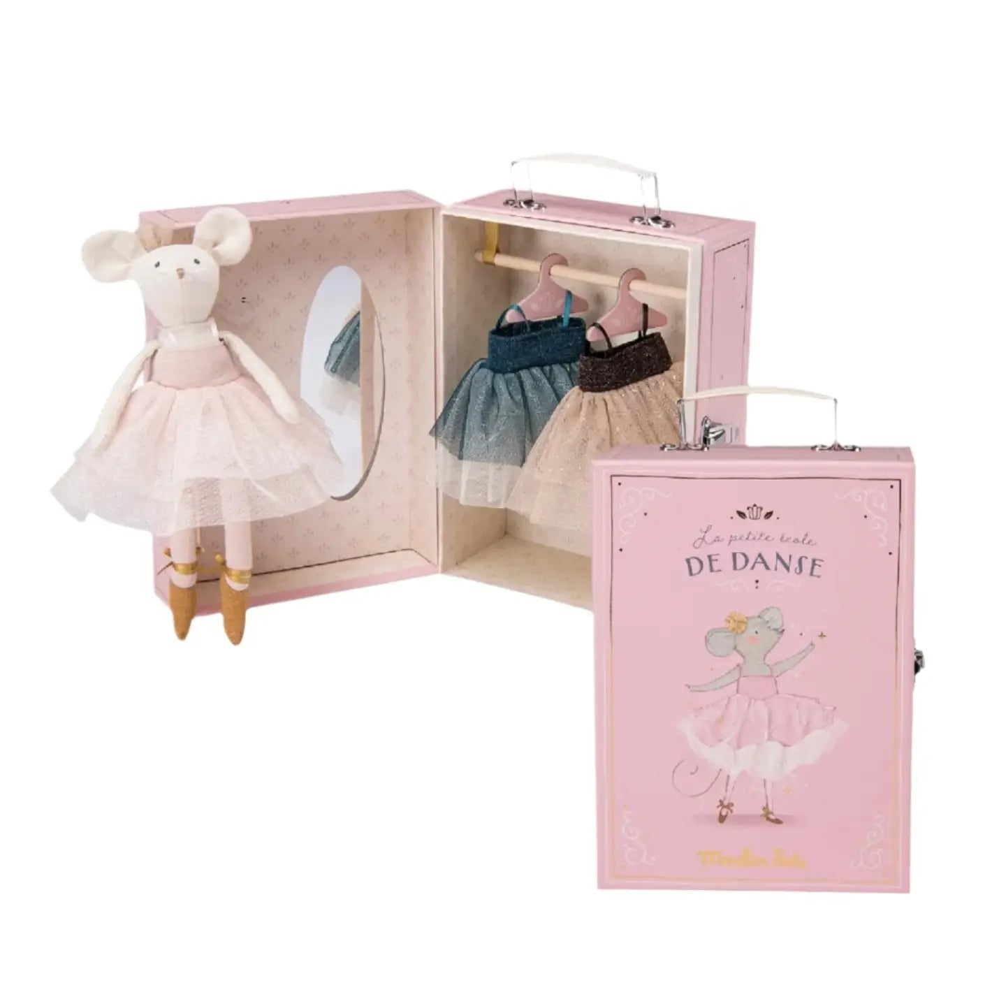 Moulin Routy Little School of Dance Suitcase Mouse Doll