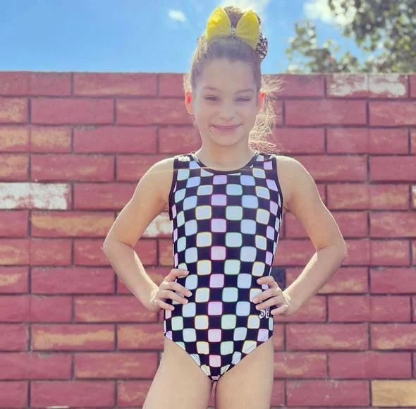 S,E & Me Neon Skeleton Leotard
