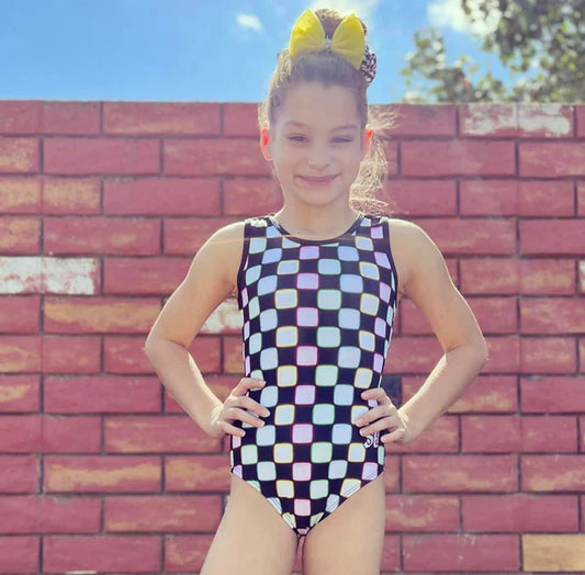 S,E & Me Neon Skeleton Leotard