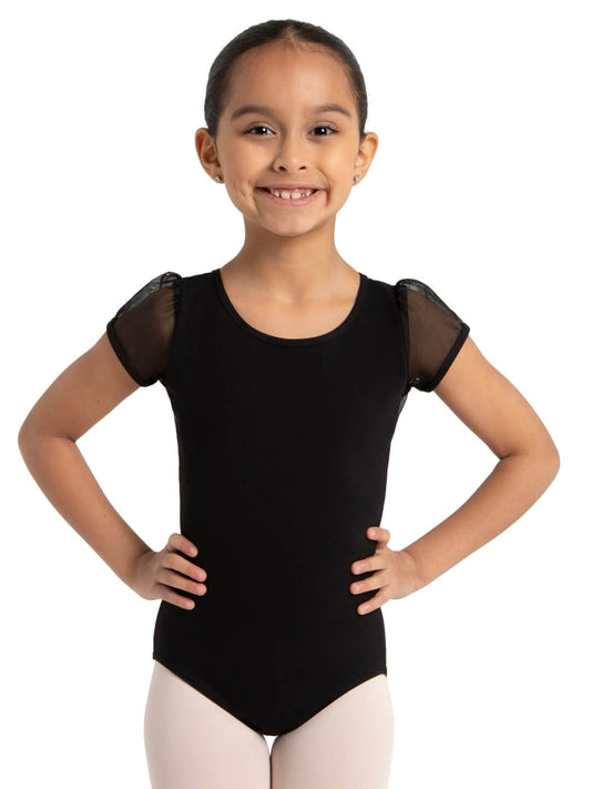 Girls Puff Sleeve Leotard